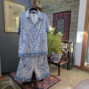 AMIRI BANDANA WATERCOLOR CAMP SET XL MADE IN PORTUGAL